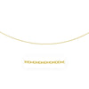 2.5mm 14k Yellow Gold Pendant Chain with Textured Links